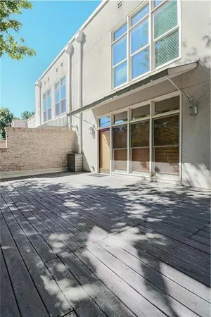 a backyard of a house