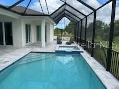 a view of a balcony with an outdoor space
