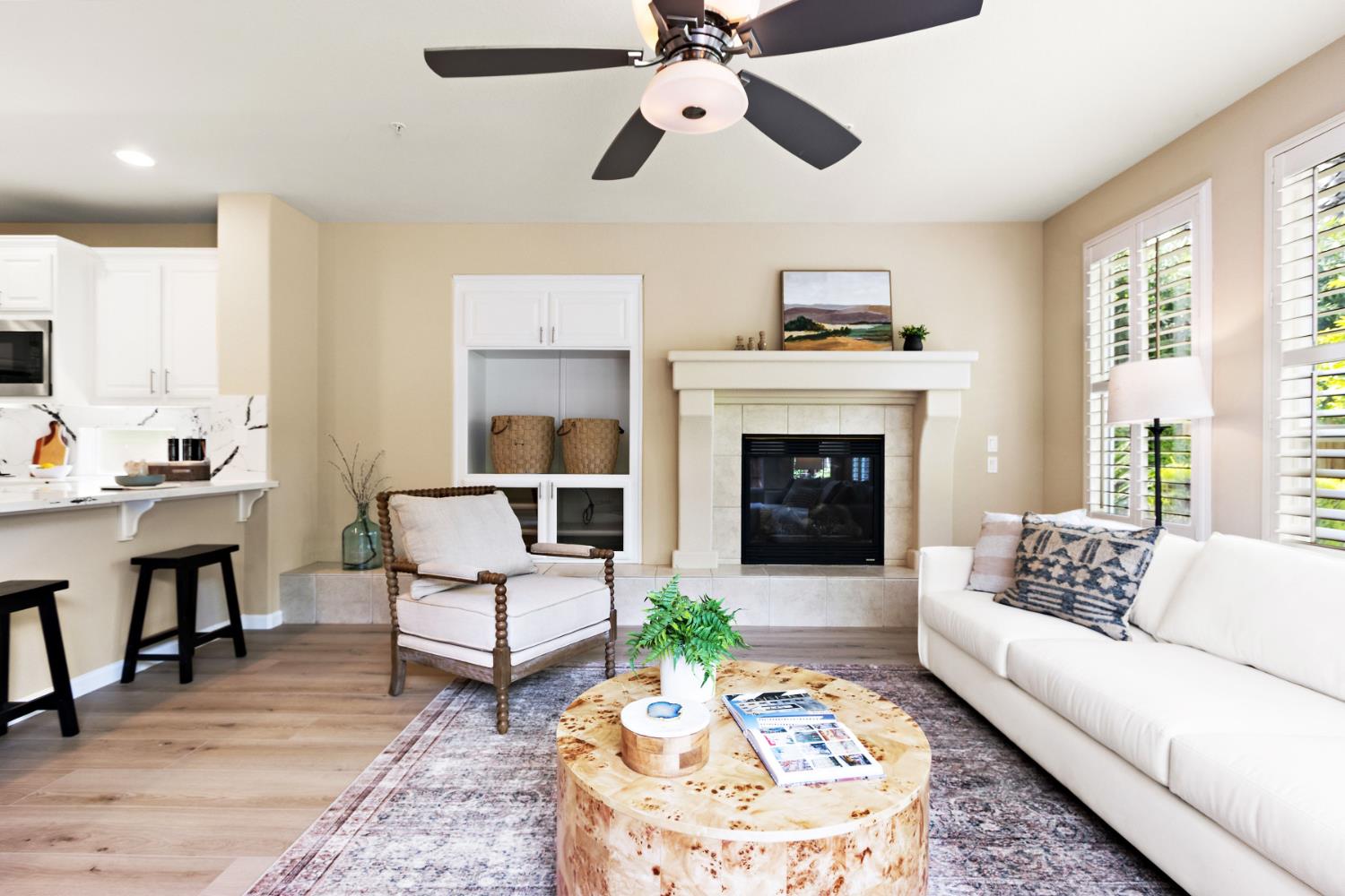5631 Tufts Street Davis, CA 95618 - Photo 13 of 69 a living room with furniture and a fireplace