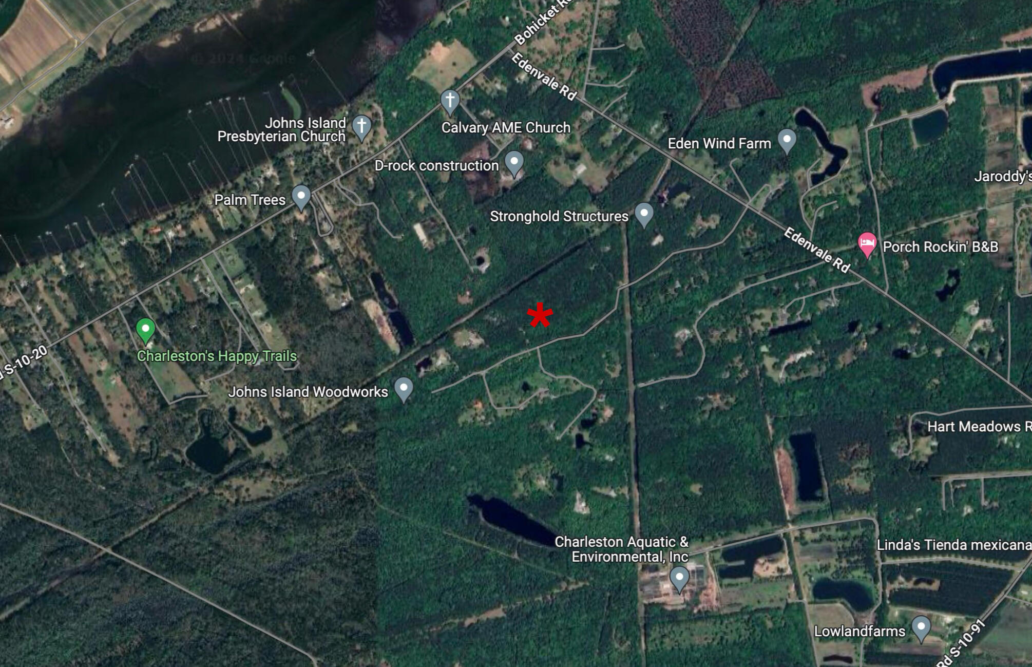 4 Preserve Road Johns Island, SC 29455 - Photo 2 of 12 Aerial-Starred