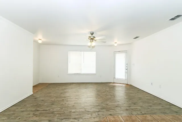 wooden floor in an empty room