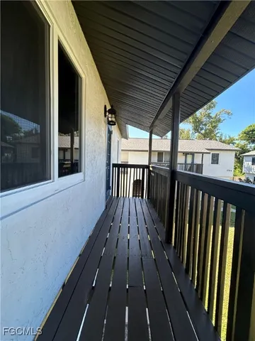 a view of a balcony