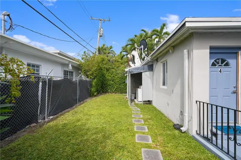 a house view with a backyard space