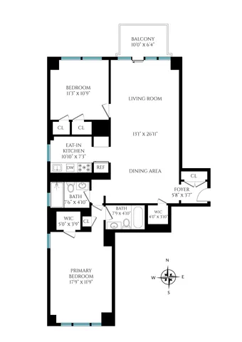 a view of a city from a roof deck with sitting area