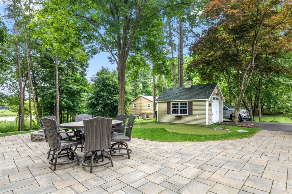 13 Spring Street Danvers, MA 01923 - Photo 5 of 39 a view of a chairs and table in backyard of the house