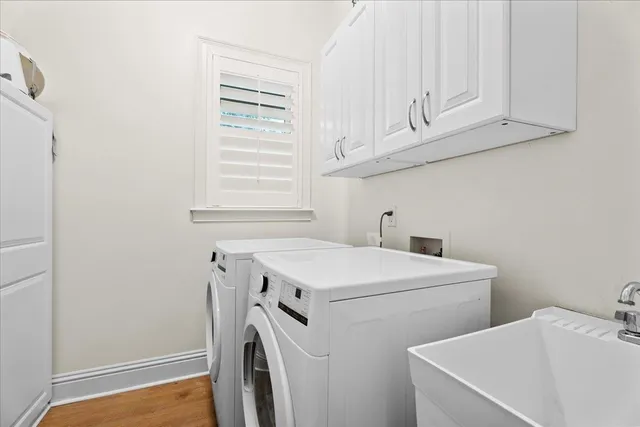 an aerial view of house with yard