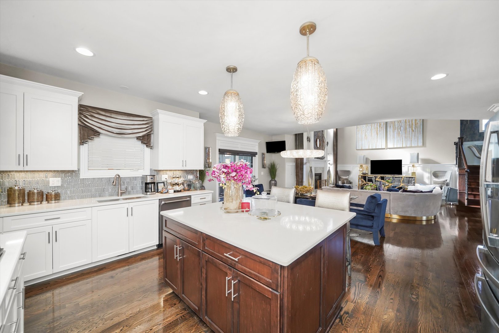 8613 High Stone Way Frankfort, IL 60423 - Photo 11 of 53 a kitchen with a sink stove and cabinets