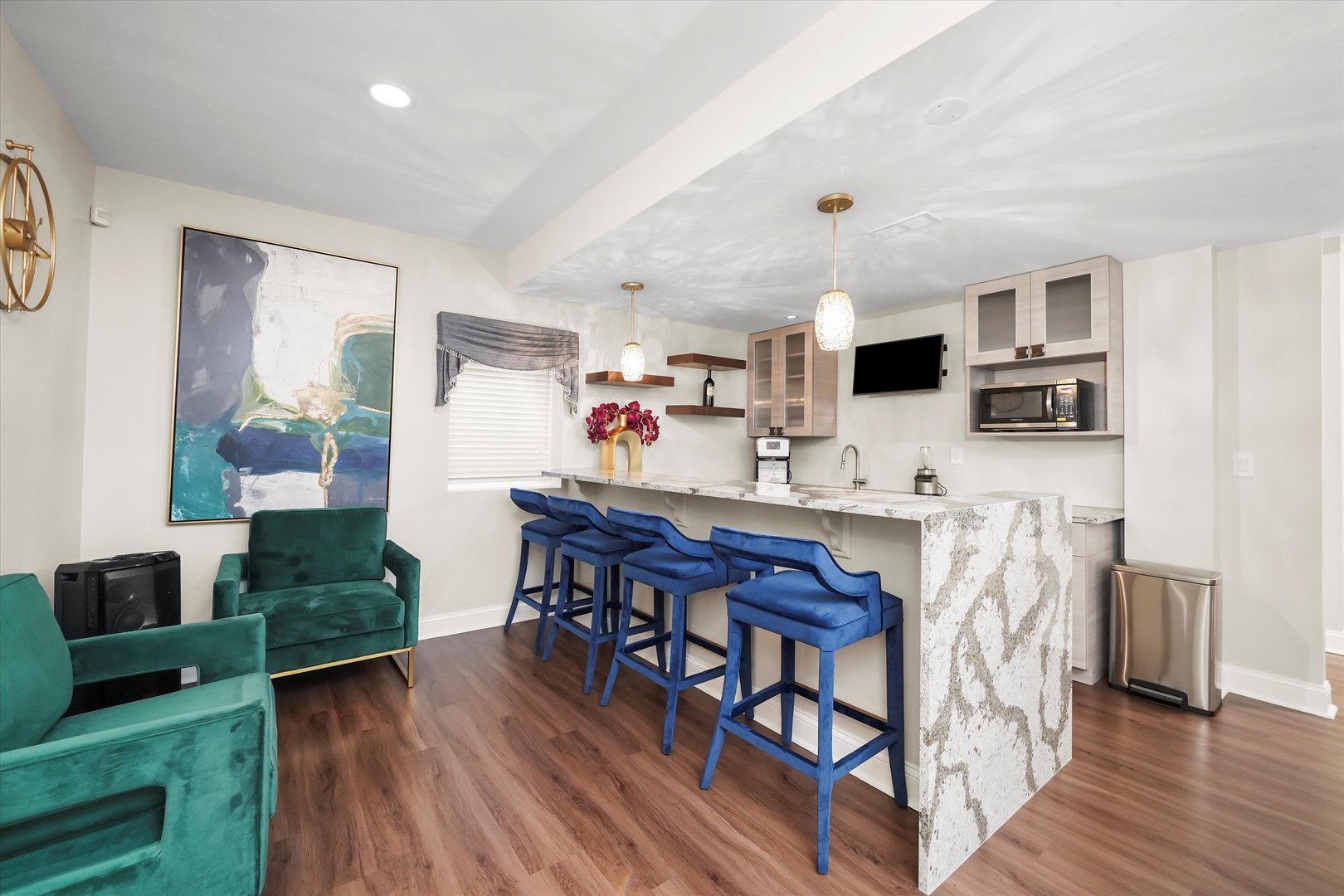 8613 High Stone Way Frankfort, IL 60423 - Photo 34 of 53 a view of kitchen dining table and chairs with wooden floor