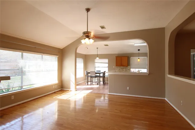 a view of a livingroom with a furniture