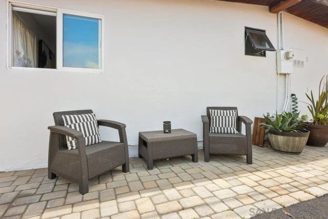 a room with furniture