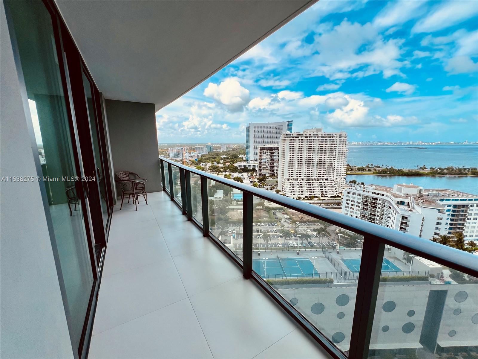 501 Northeast 31st Street, Unit 2204 Miami, FL 33137 - Photo 11 of 26 a view of balcony with workspace