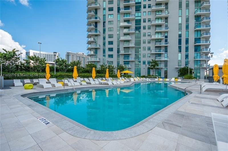 501 Northeast 31st Street, Unit 2204 Miami, FL 33137 - Photo 15 of 26 a view of a swimming pool with a patio
