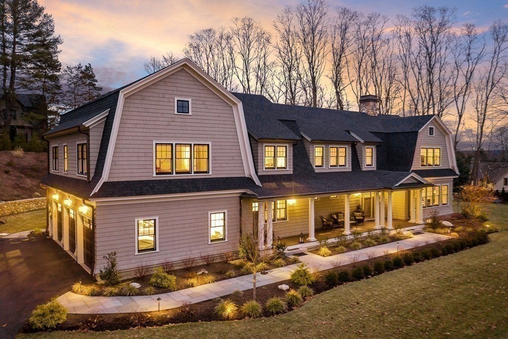 a front view of a house