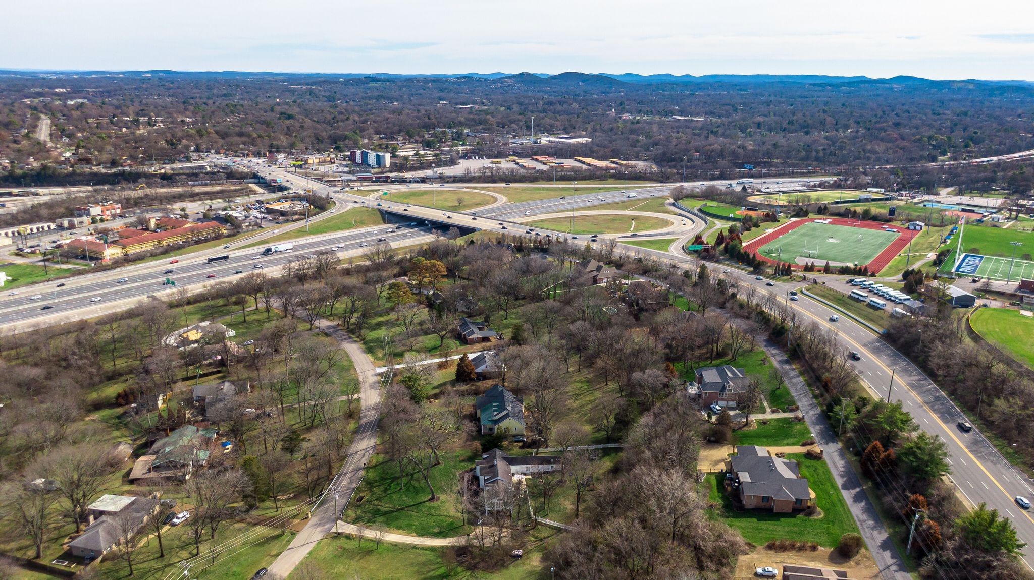 745 Elysian Fields Road Nashville, TN 37204 - Photo 46 of 60 an aerial view of residential houses with outdoor space
