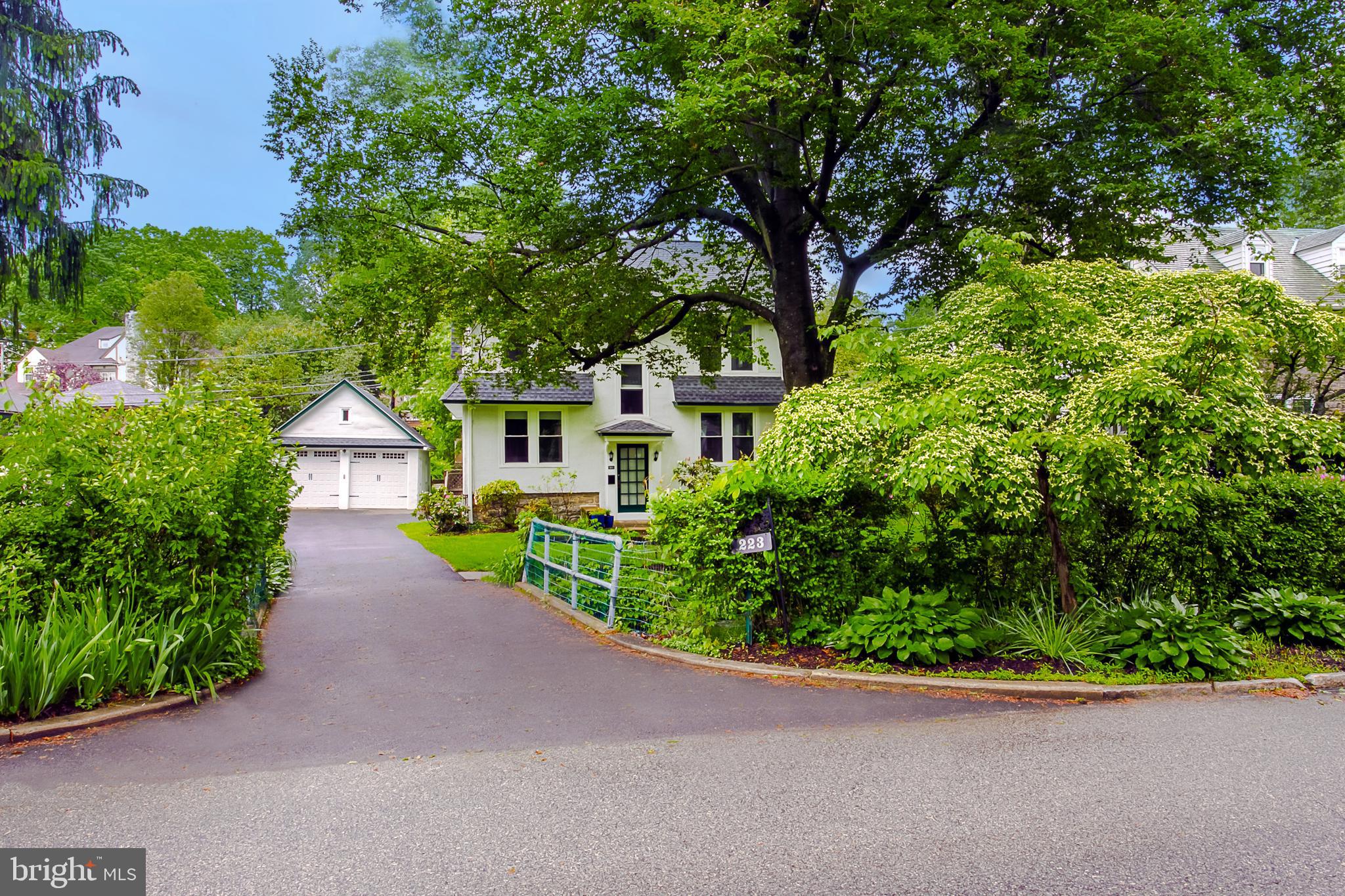 223 Valley Road Merion Station, PA 19066 - Photo 50 of 50 set back from street with mature landscaping