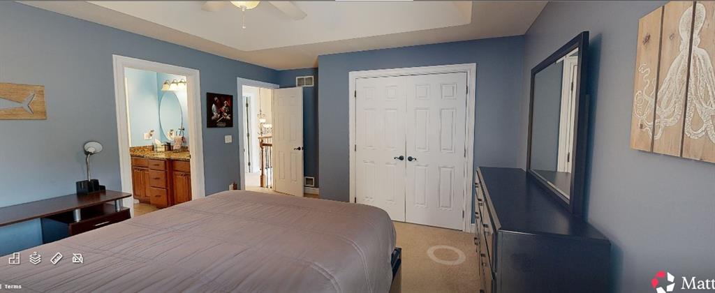 150 Eric Drive Beaver, PA 15009 - Photo 16 of 35 a bedroom with a bed and a large mirror