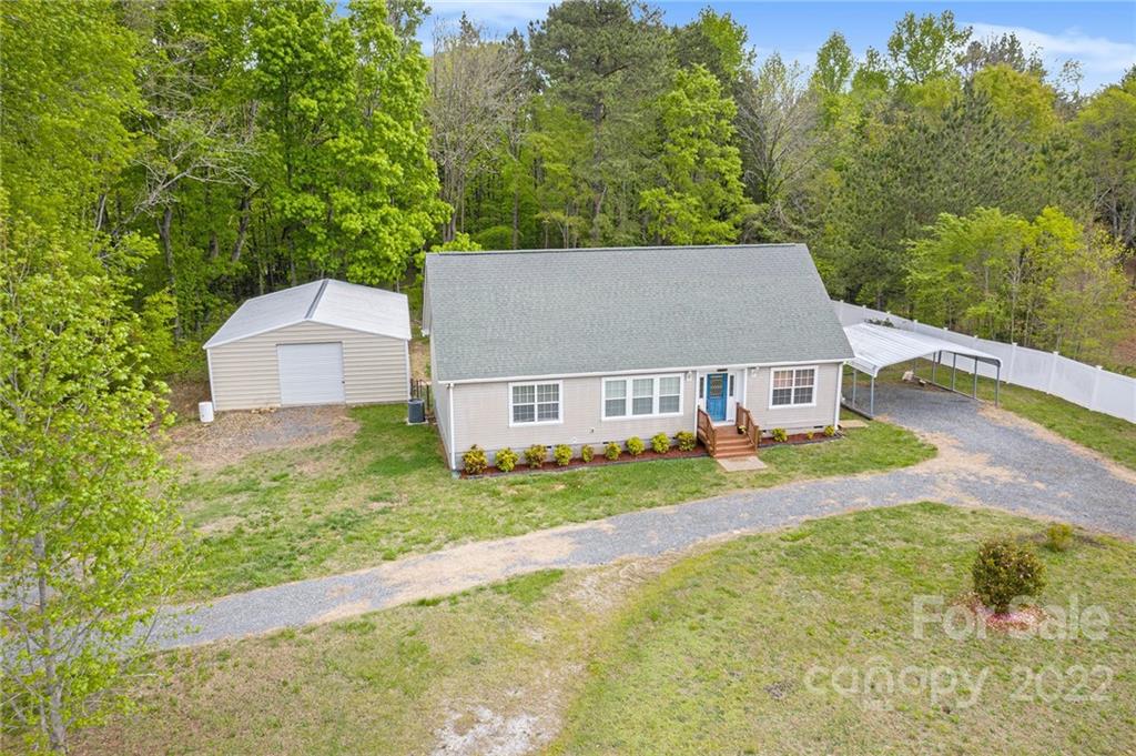 6130 Long Ferry Road Salisbury, NC 28146 - Photo 3 of 32 aerial view of a house with a big yard