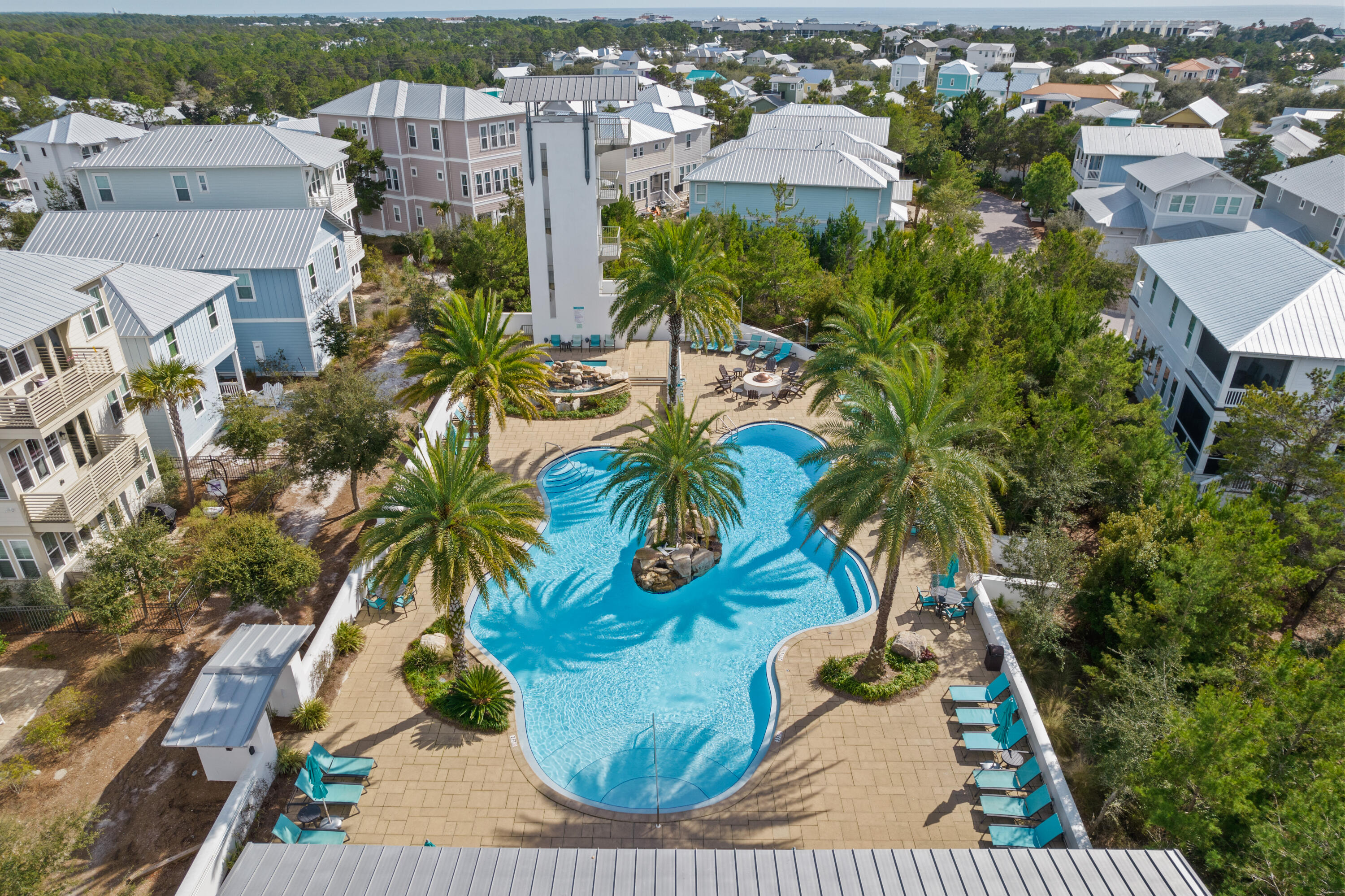 128 Emerald Beach Circle Santa Rosa Beach, FL 32459 - Photo 45 of 48 an aerial view of residential houses with outdoor space