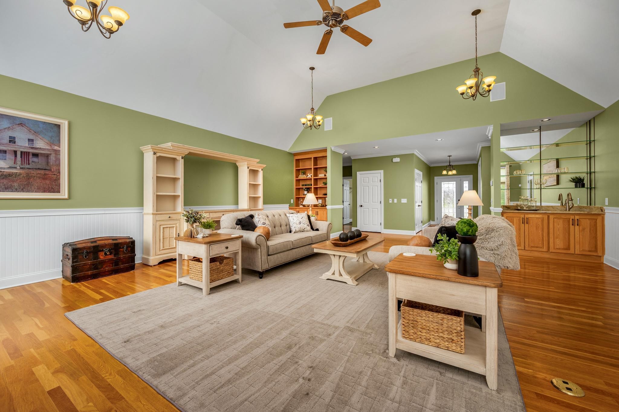290 Cascade Drive Winchester, TN 37398 - Photo 23 of 68 a living room with furniture and a fireplace