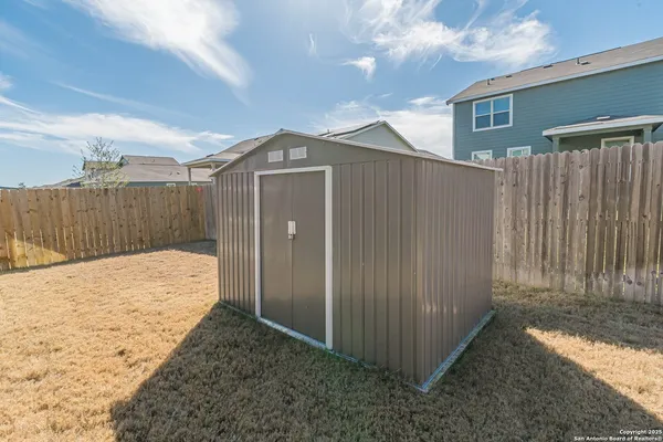 a backyard of a house