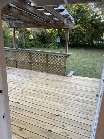 a view of outdoor space and deck