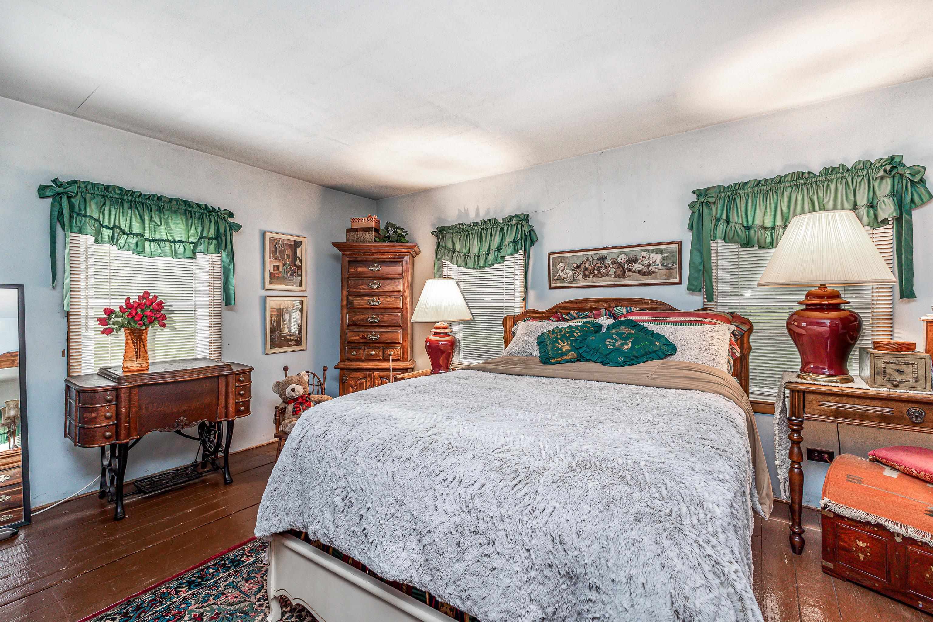 103 4th Street Galena, IL 61036 - Photo 23 of 64 a bedroom with a bed and a potted plant