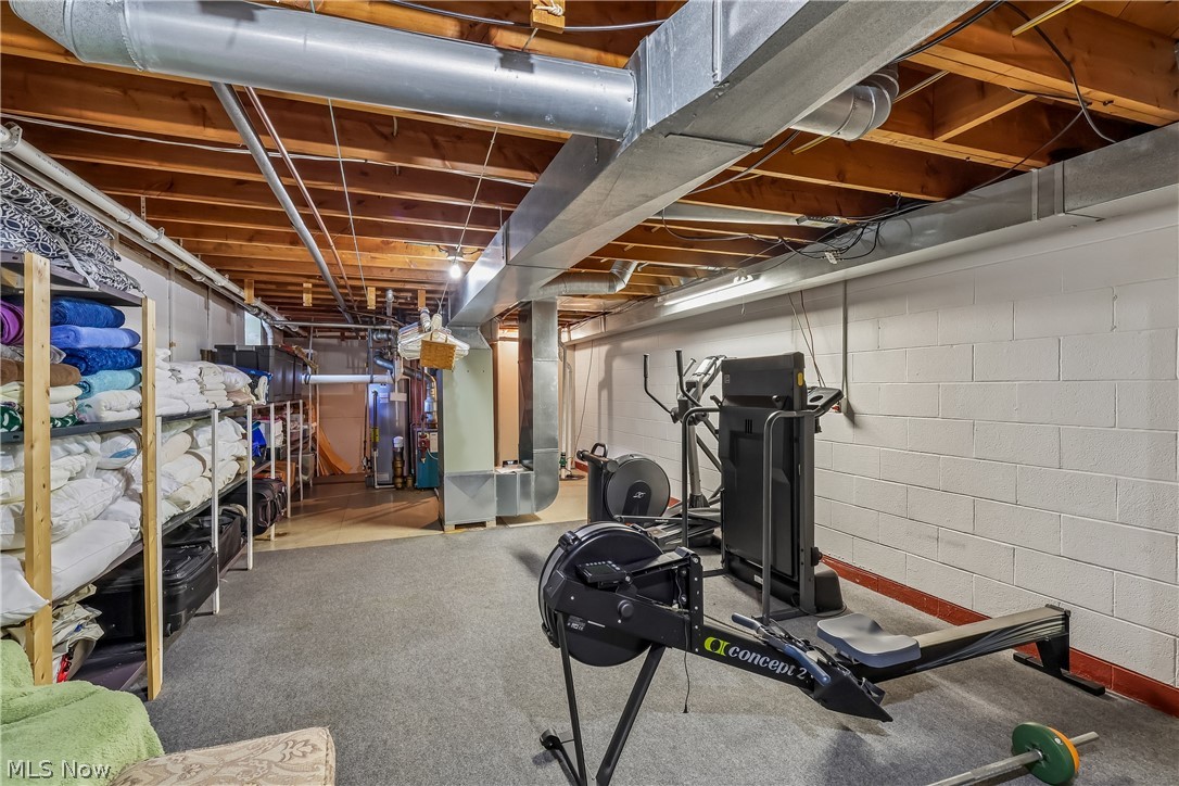 836 Jacoby Road Akron, OH 44333 - Photo 33 of 45 Lower level storage and exercise area