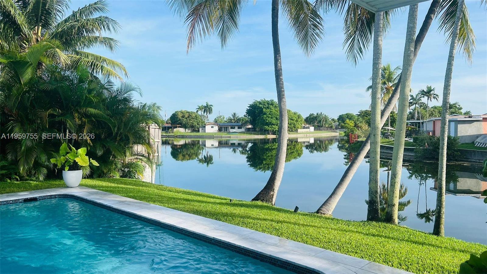 6705 Ficus Drive Miramar, FL 33023 - Photo 29 of 37 a view of a lake and a yard