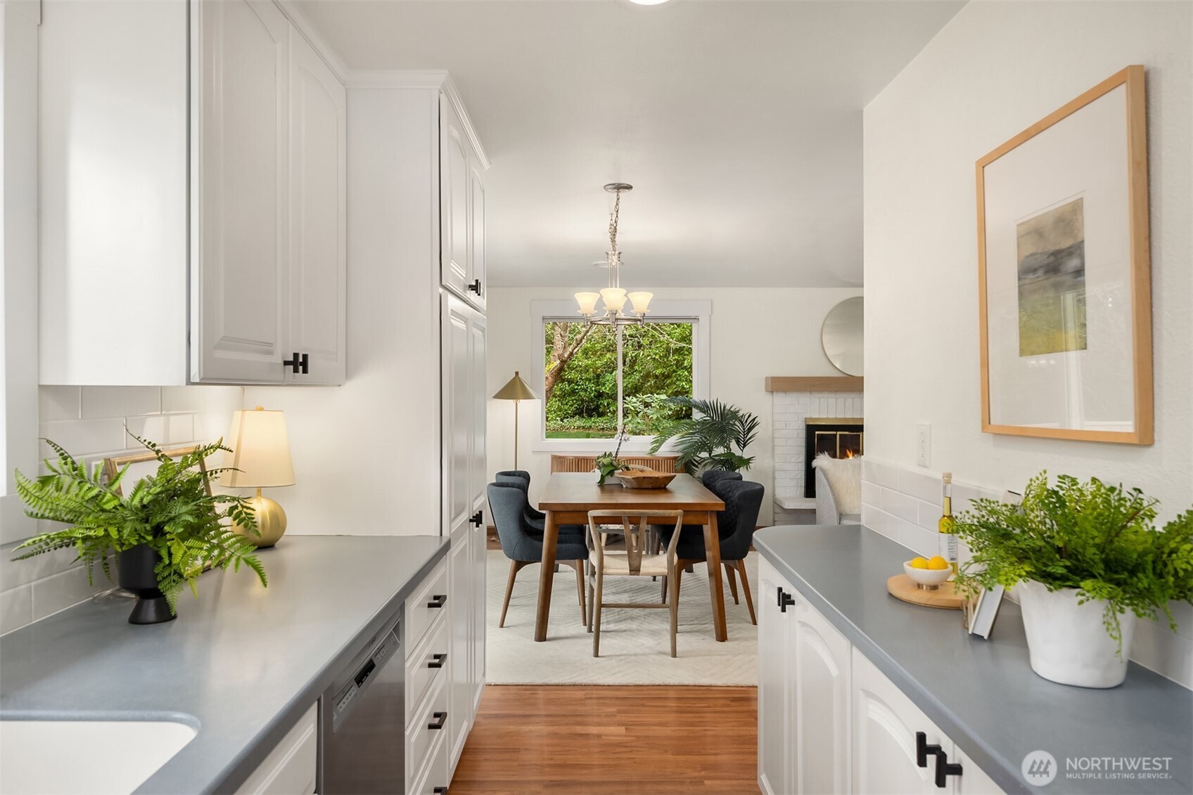 9280 Northeast Lovgreen Road Bainbridge Island, WA 98110 - Photo 11 of 40 a view of a dining room with furniture window and outside view
