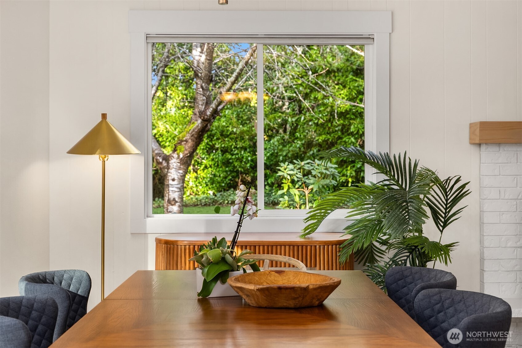 9280 Northeast Lovgreen Road Bainbridge Island, WA 98110 - Photo 9 of 40 a living room with furniture and a large window