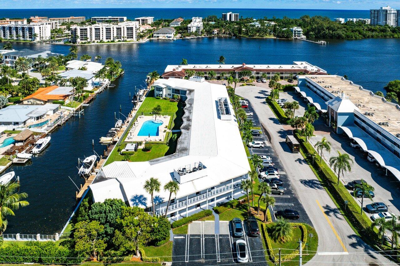 701 Harbour Drive, Unit 103 Boca Raton, FL 33431 - Photo 38 of 39 an aerial view of a house with a lake view