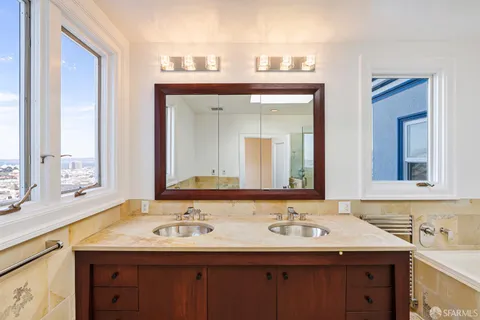 an aerial view of a city