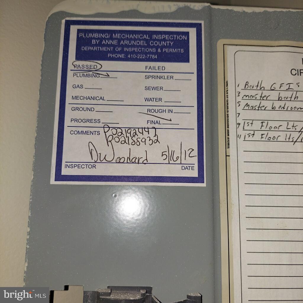 1805 Glenarm Road Edgewater, MD 21037 - Photo 58 of 59 2012 PLUMBING PERMIT PART 1