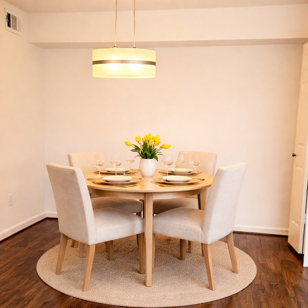 1311 Antoine Drive, Unit 252 Houston, TX 77055 - Photo 6 of 22 a view of a dining room with furniture and wooden floor
