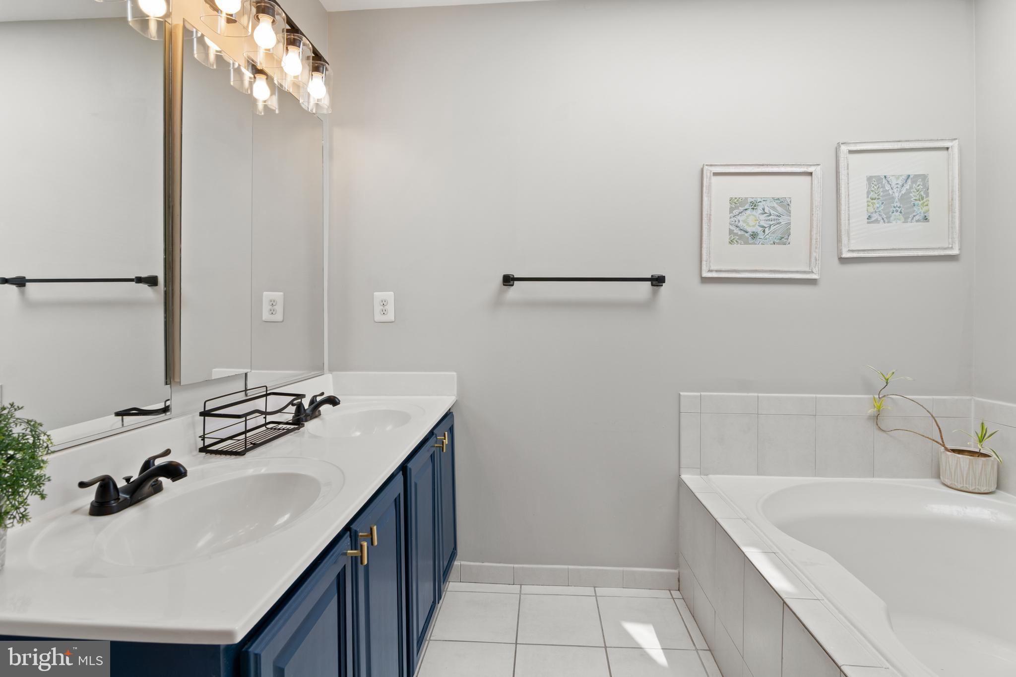 1010 Carbondale Way Crofton, MD 21114 - Photo 46 of 65 a bathroom with a sink a vanity and a mirror