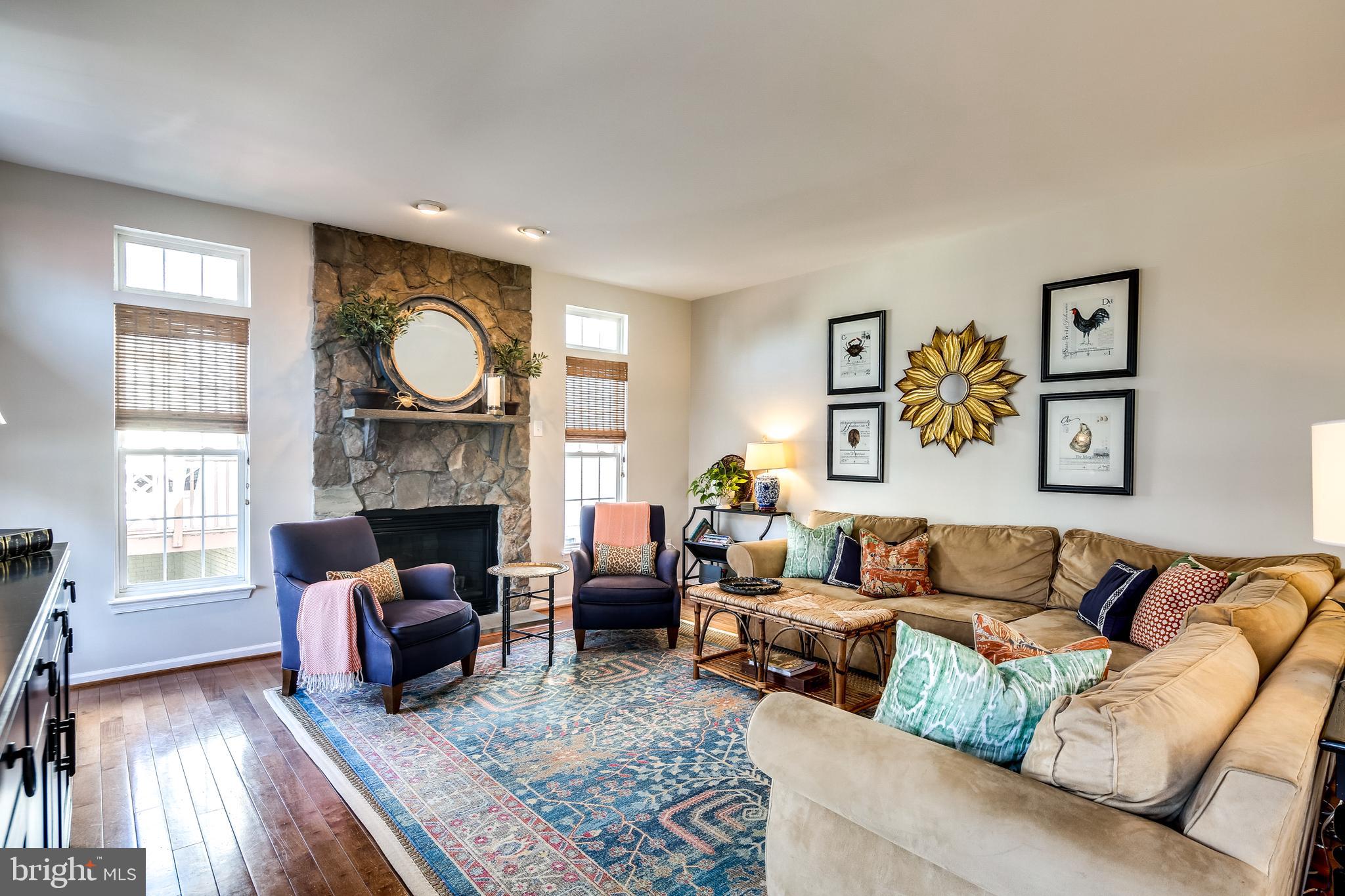 5928 Sandy Ridge Elkridge, MD 21075 - Photo 19 of 47 Stone fireplace