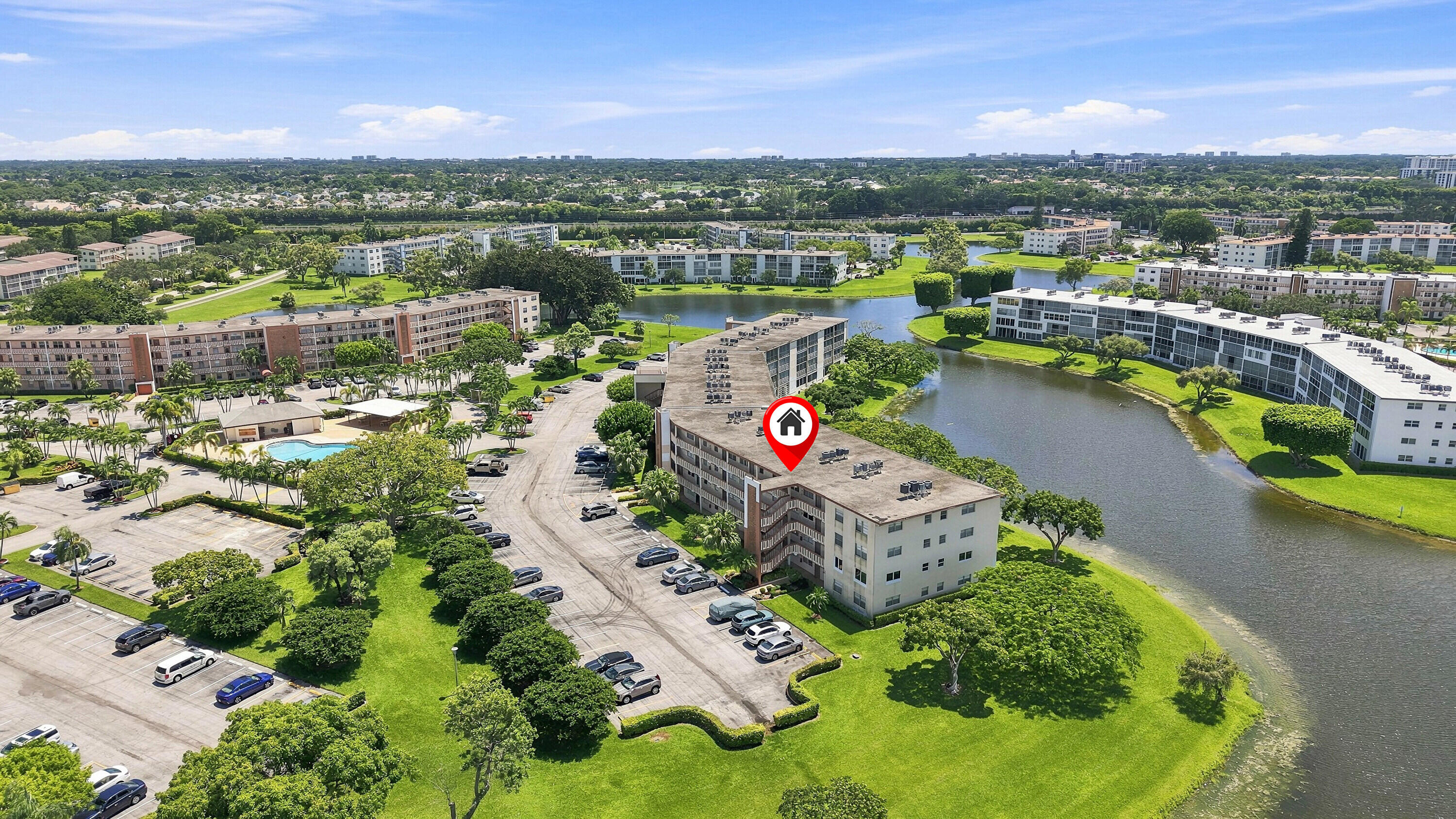 2035 Newcastle B Boca Raton, FL 33434 - Photo 27 of 29 Aerial Neighborhood View