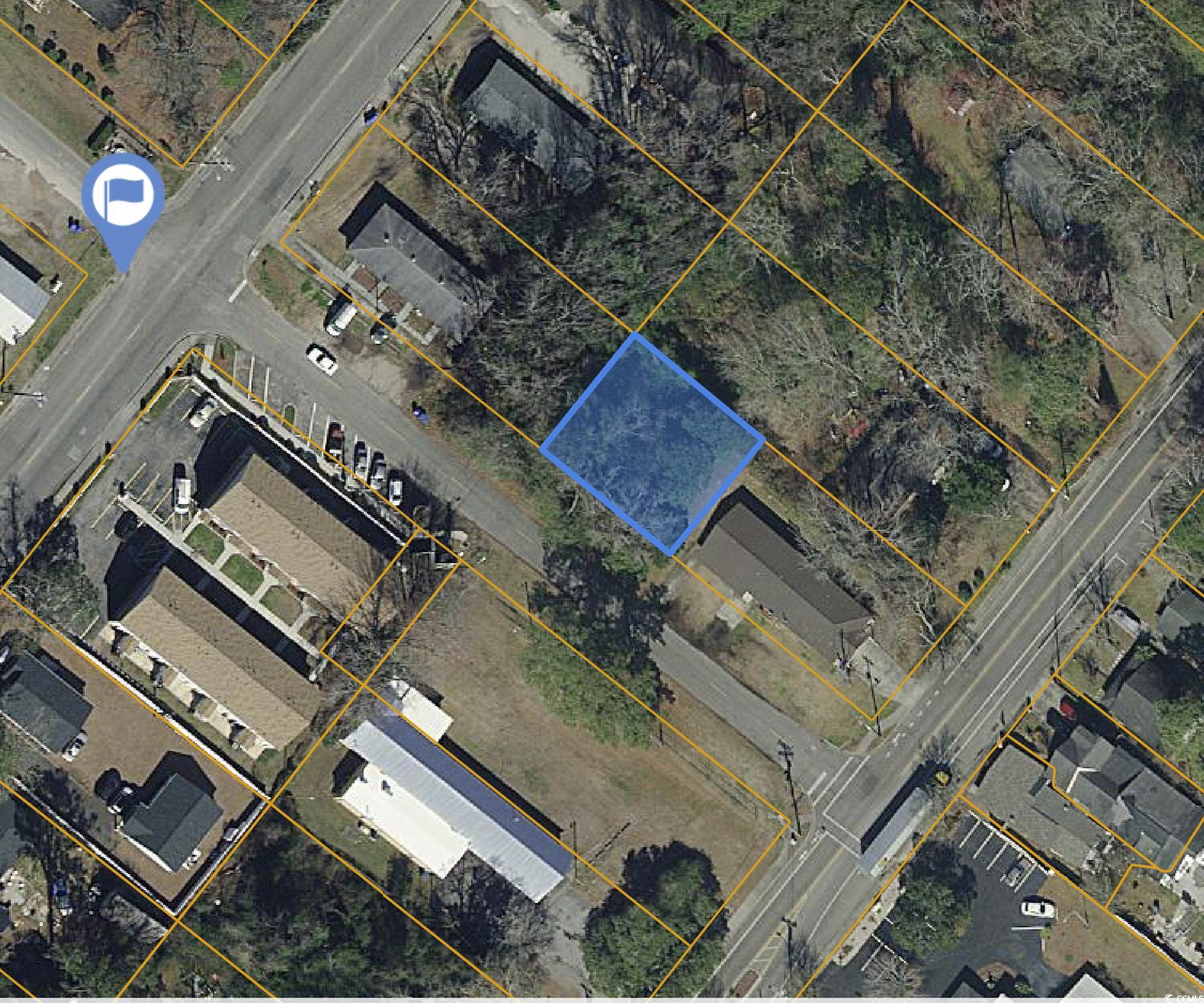 1001 Graham Avenue Myrtle Beach, SC 29577 - Photo 6 of 7 Map of property location with property parcel outlined