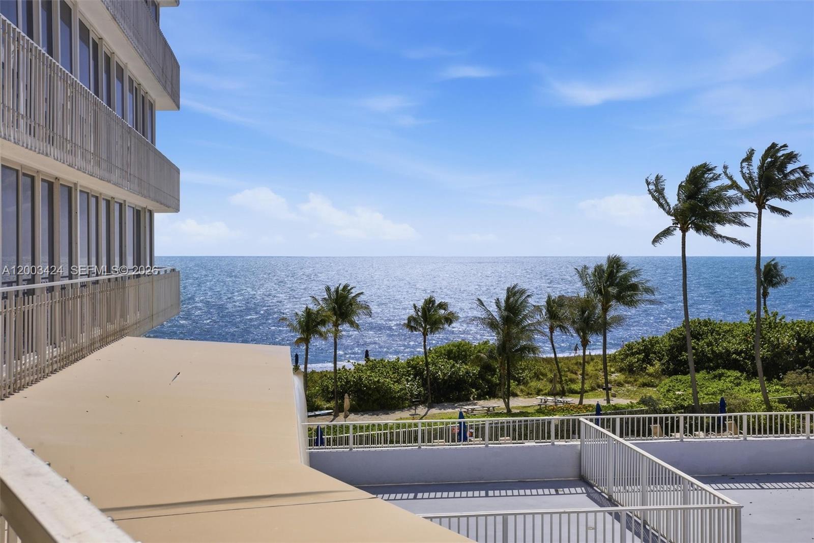 600 Grapetree Drive, Unit 4BS Key Biscayne, FL 33149 - Photo 21 of 75 a view of roof deck with potted plants and sky view