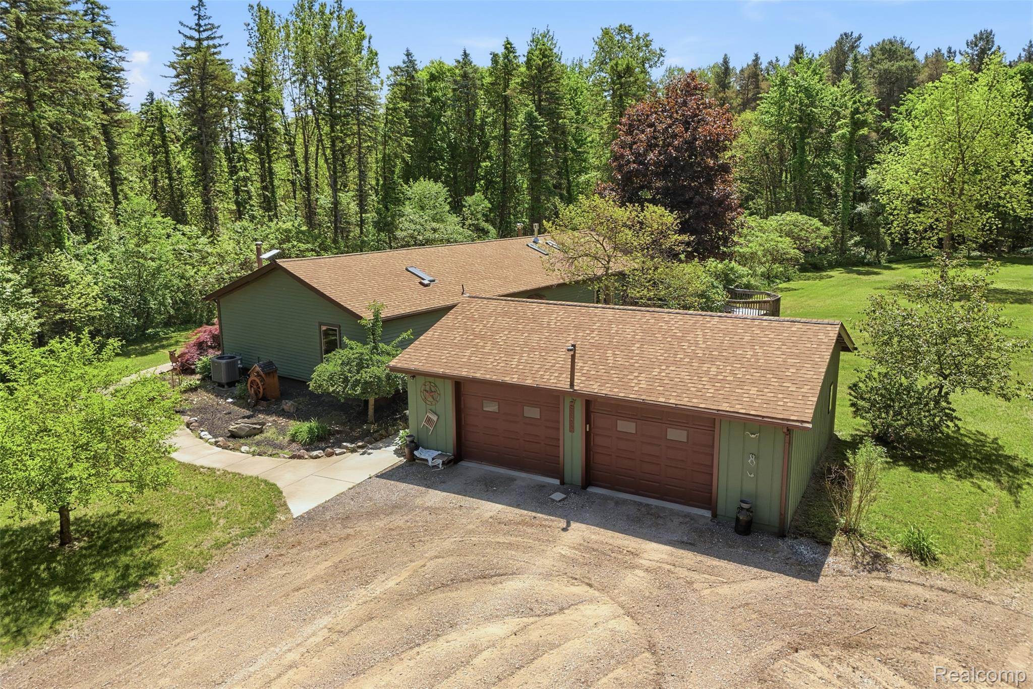 3167 Roods Lake Road Lapeer, MI 48446 - Photo 32 of 38 Aerial view of home.