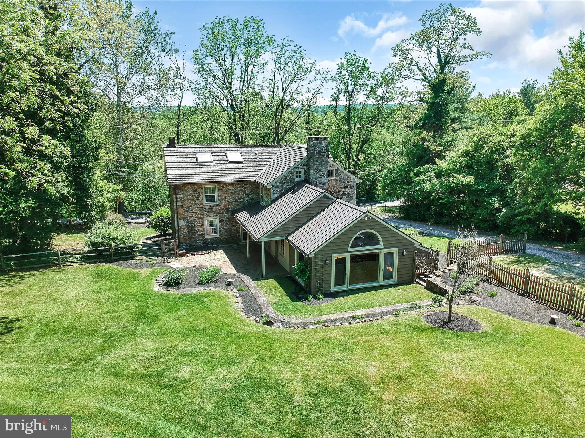 1253 Street Road Chester Springs, PA 19425 - Photo 37 of 43 Aerial view back.