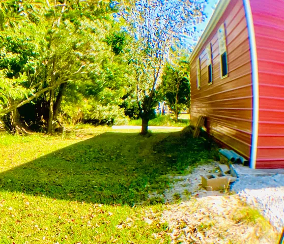 a view of outdoor space with seating area