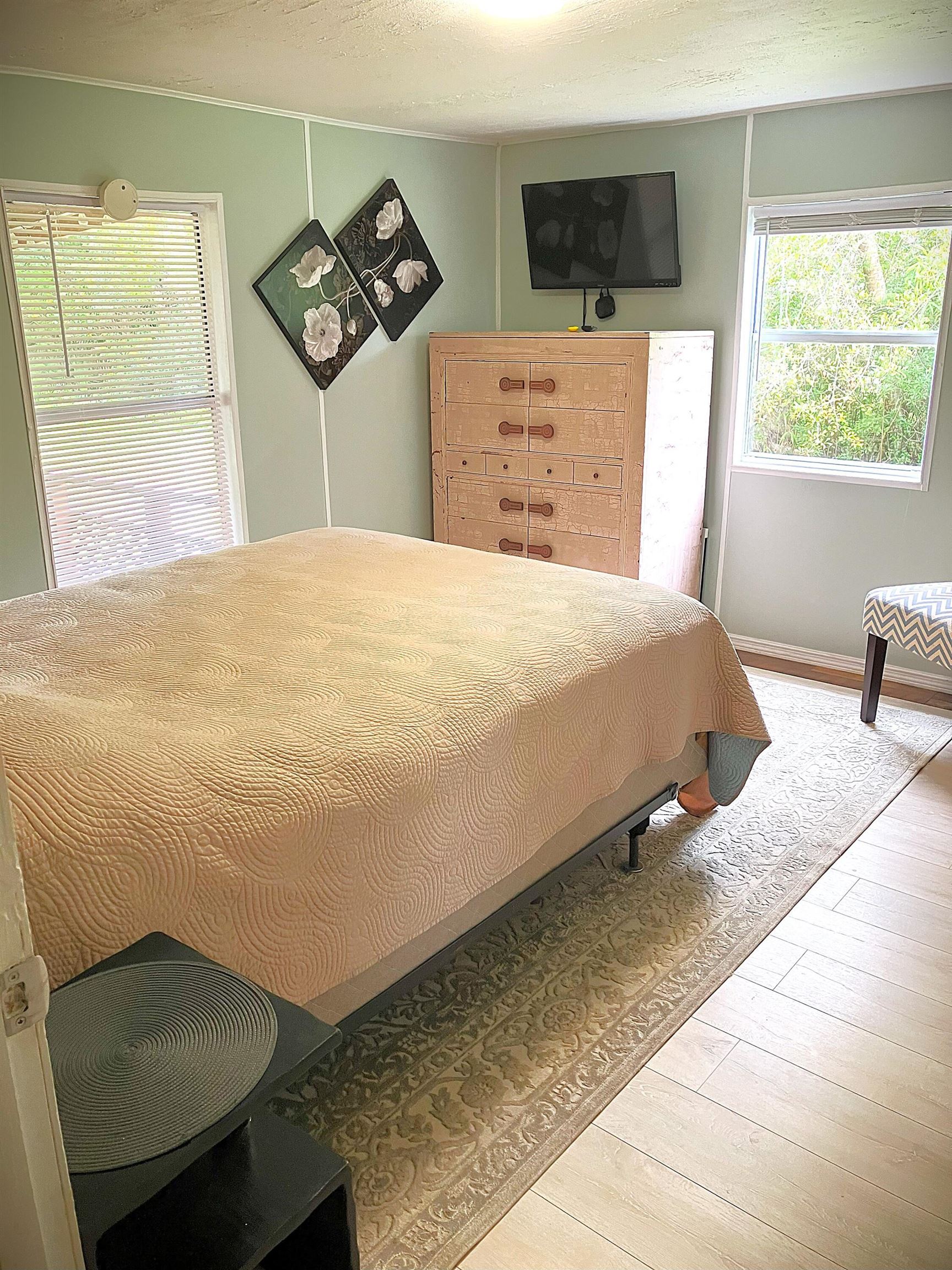 1611 Brian Way St. Augustine, FL 32084 - Photo 2 of 23 a bedroom with a bed a tv on desk and a window