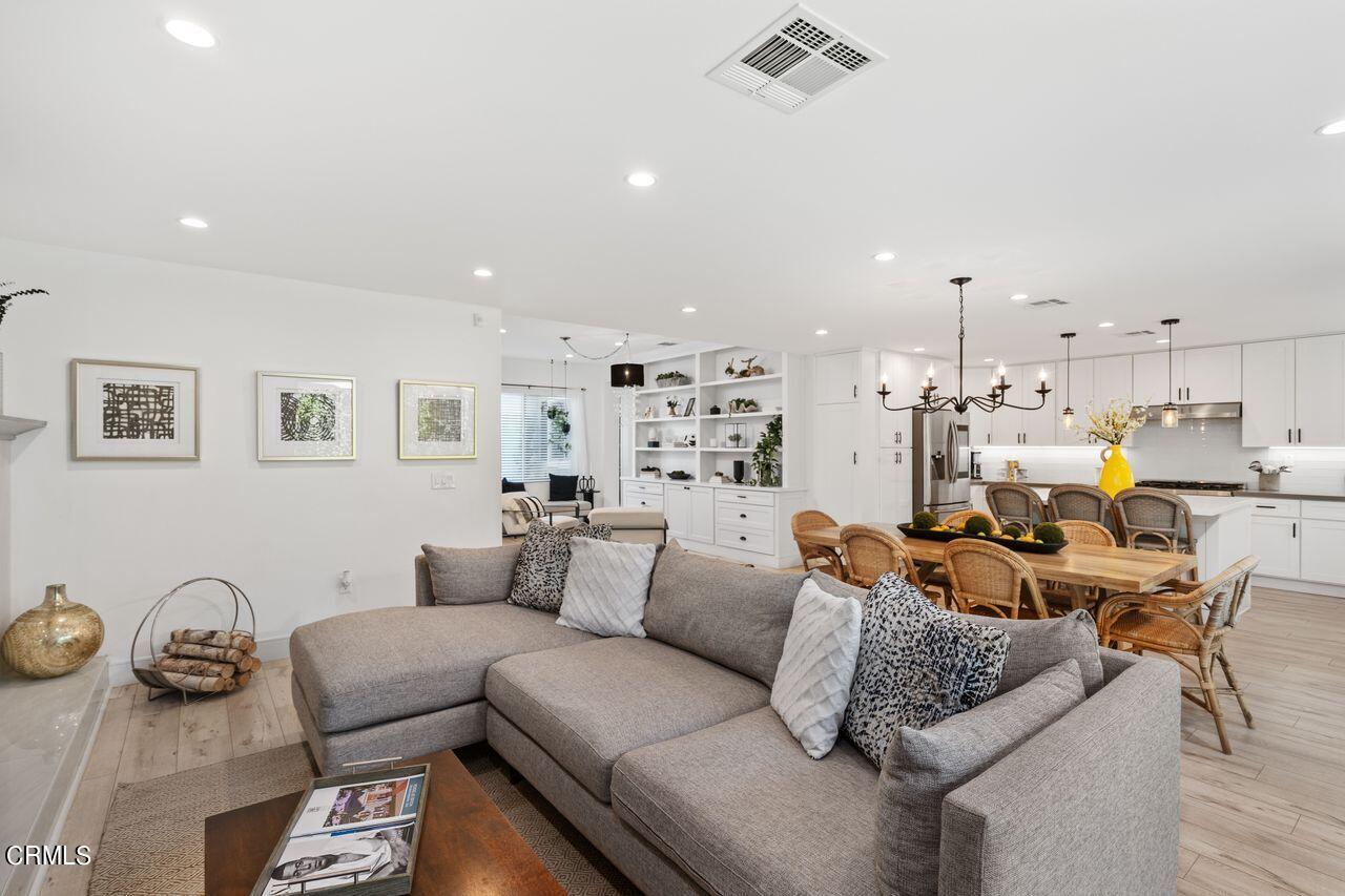 3875 Cartwright Street Pasadena, CA 91107 - Photo 6 of 25 a living room with furniture and kitchen view