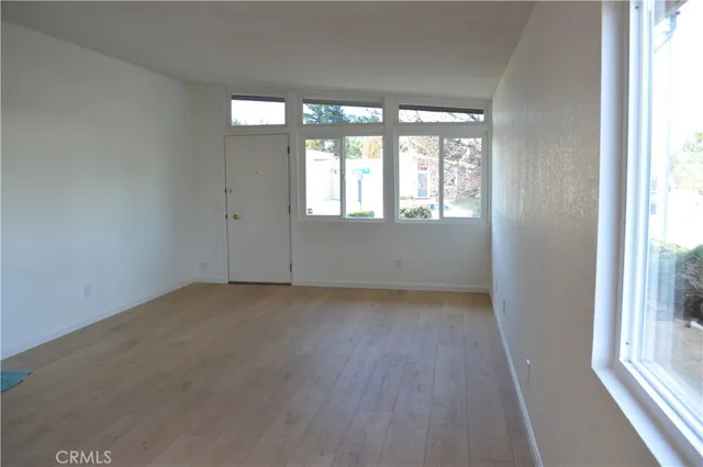 a view of a room with an empty space