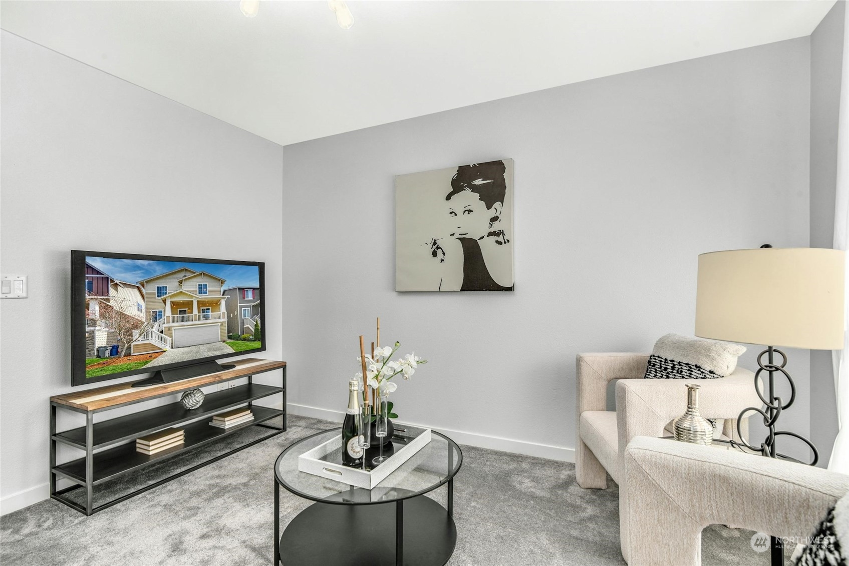 22313 35th Drive Southeast Bothell, WA 98021 - Photo 22 of 26 a living room with furniture and a flat screen tv