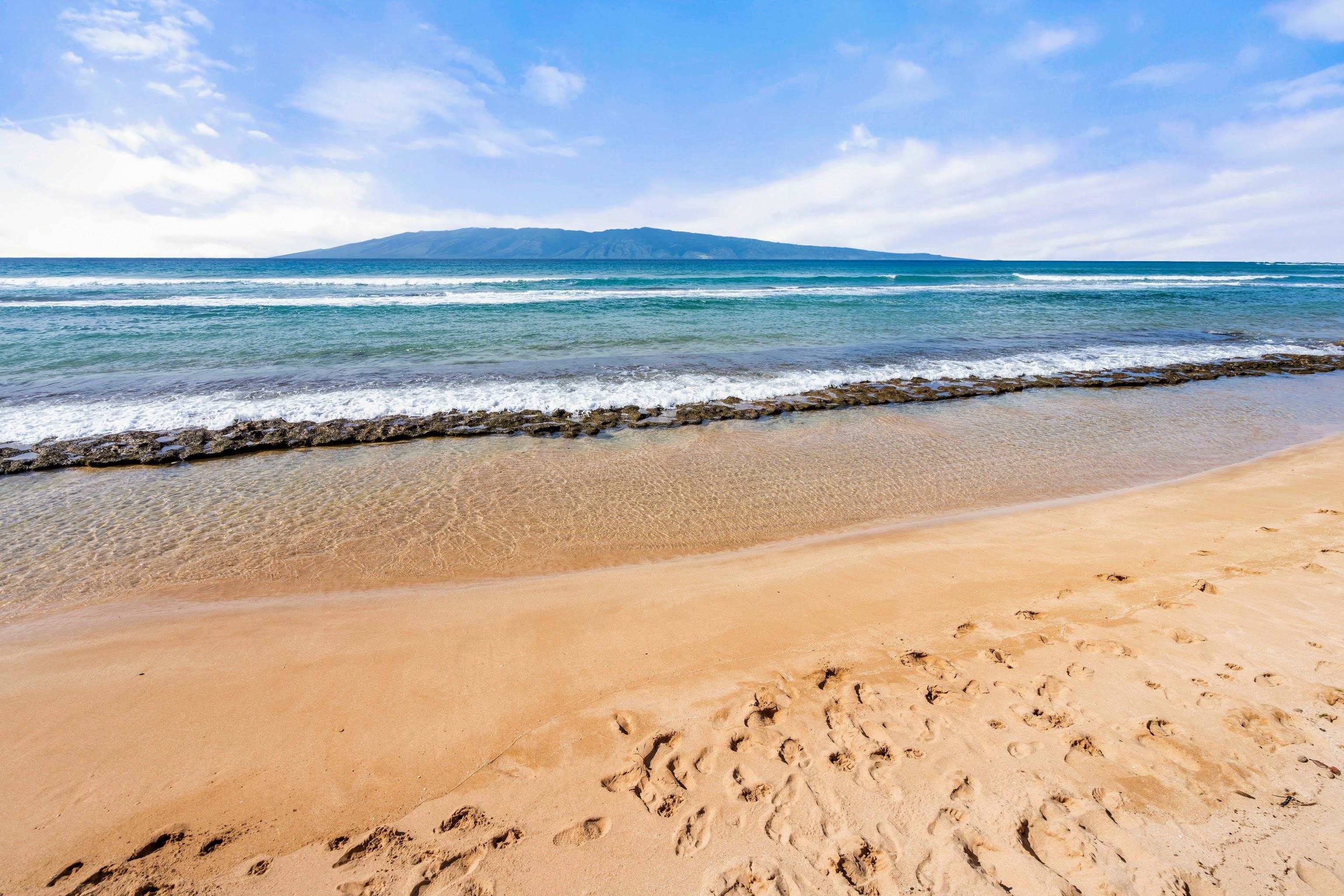 3601 Lower Honoapiilani Road, Unit 413 Lahaina, HI 96761 - Photo 29 of 34 Seasonal sandy beach next door at Honokowai Beach Park