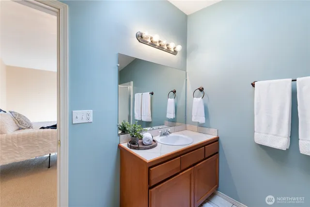 a view of a small yard