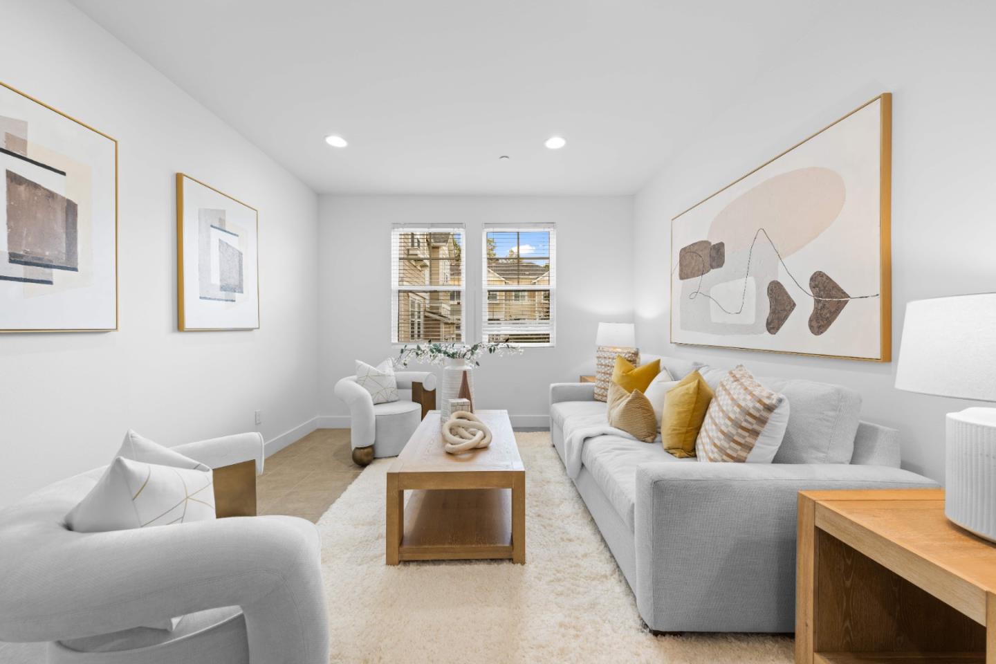856 Sycamore Loop Mountain View, CA 94043 - Photo 5 of 27 a living room with furniture and a night stand