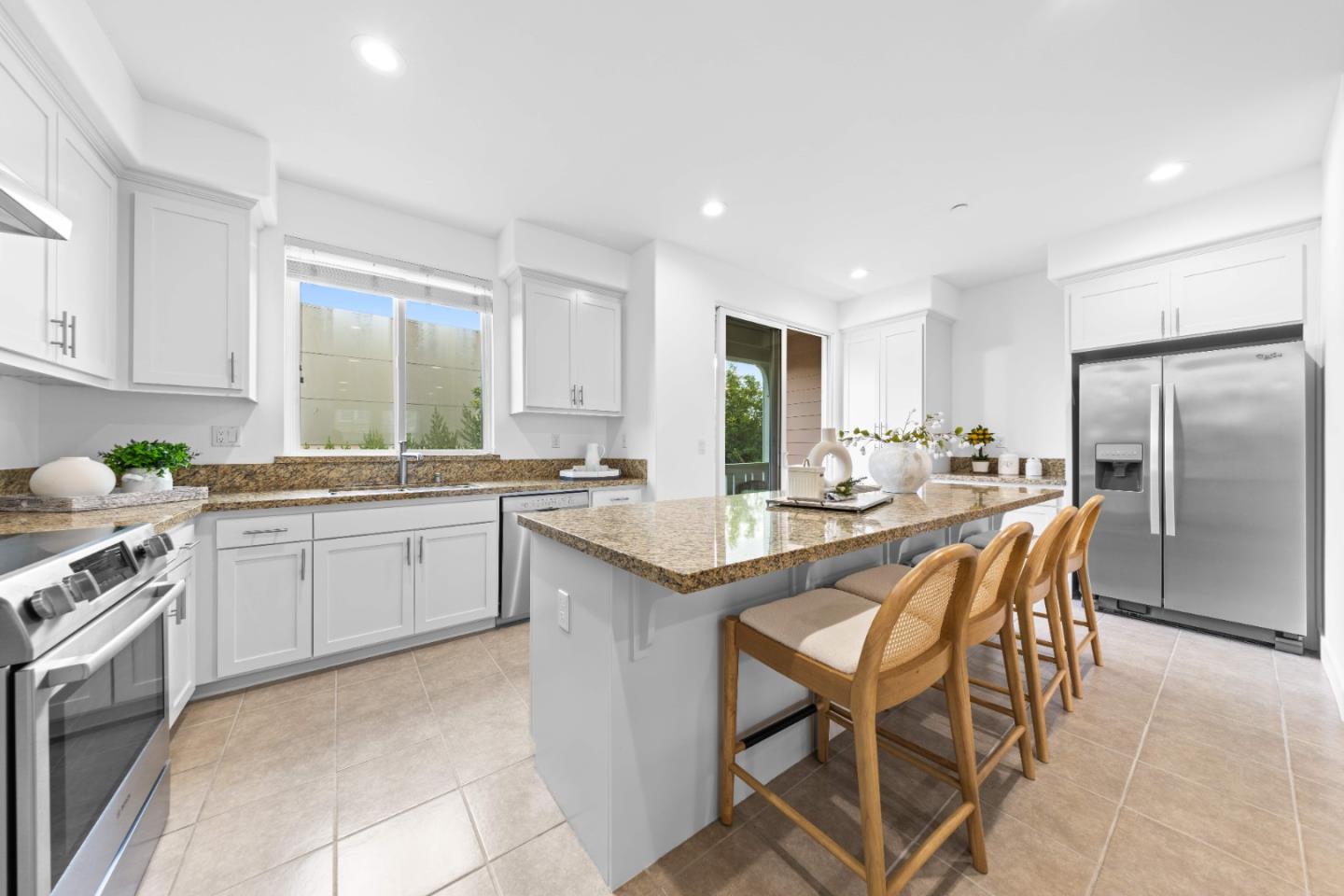 856 Sycamore Loop Mountain View, CA 94043 - Photo 7 of 27 a kitchen with a sink microwave and refrigerator